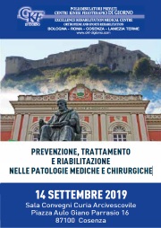 Prevenzione, trattamento e Riabilitazione nelle Patologie Mediche e Chirurgiche - Cosenza, 14 Settembre 2019