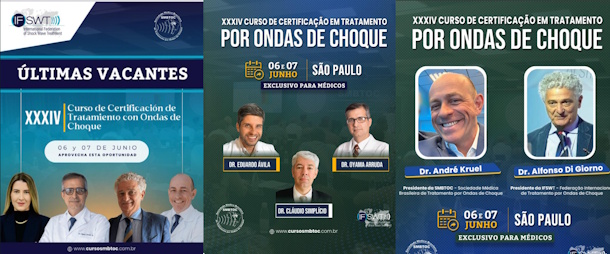 XXXIV Curso de Certificação em Tratamento por Ondas de Choque